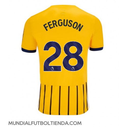 Camiseta Brighton Evan Ferguson #28 Segunda Equipación Replica 2024-25 mangas cortas